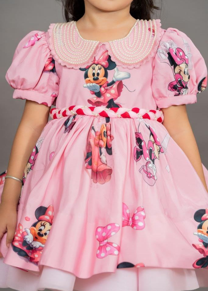 Pink Organza Minnie Mouse Dress