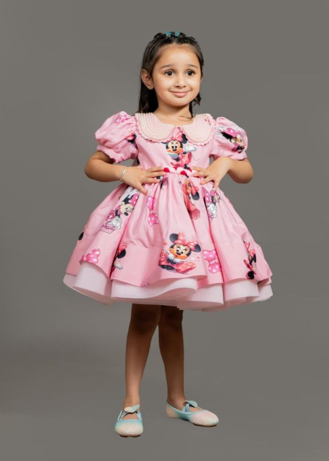 Pink Organza Minnie Mouse Dress