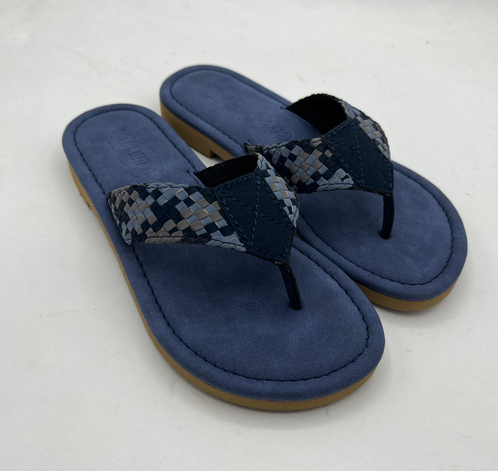 Blue Kolhapuri Flats