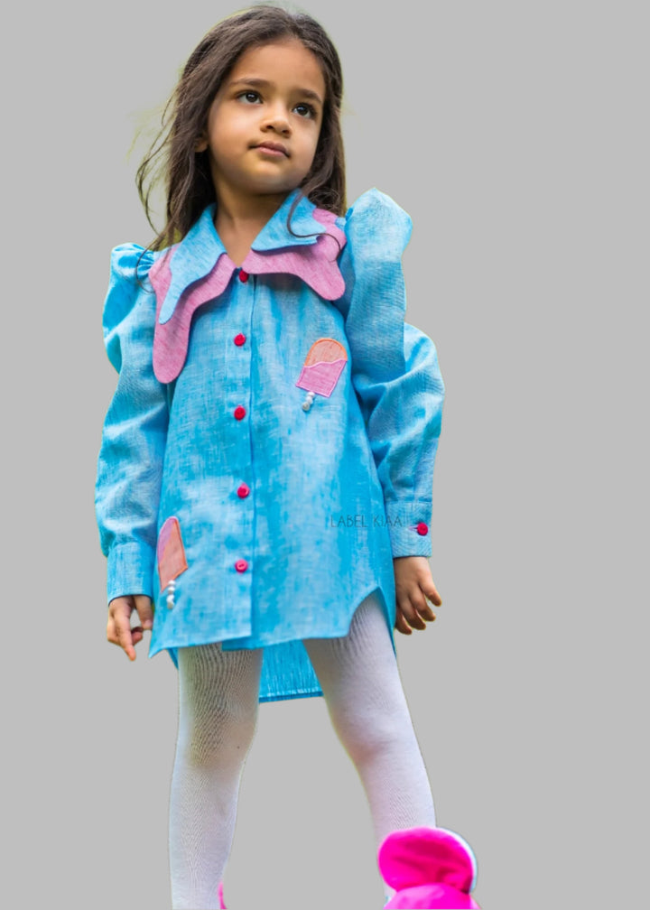 Sky Blue Ice Cream Shirt Oh So Sassy Dress
