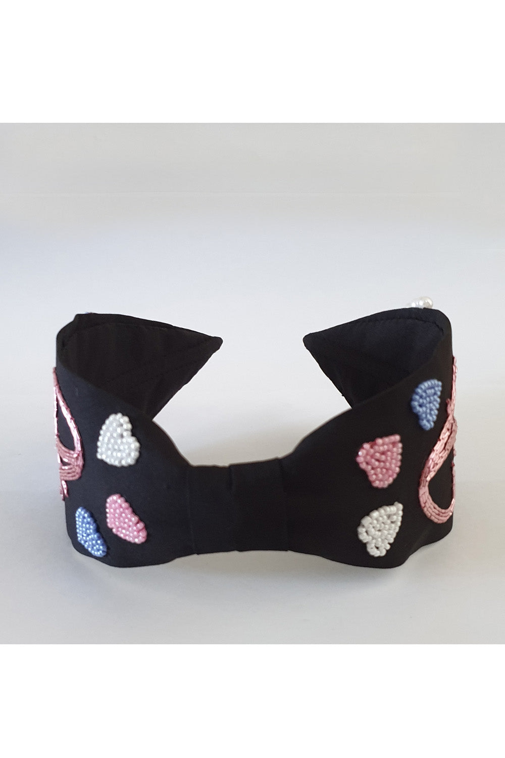 Black heart beaded hairband! designer Hair Accessories, designer Hair Clips, designer Hair Bands, Hair Accessories for girls