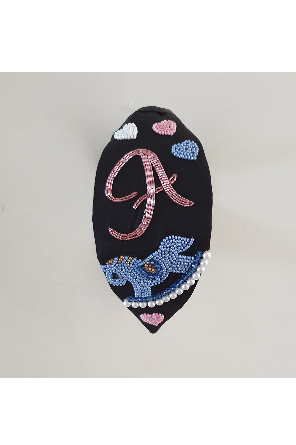Black heart beaded hairband! designer Hair Accessories, designer Hair Clips, designer Hair Bands, Hair Accessories for girls