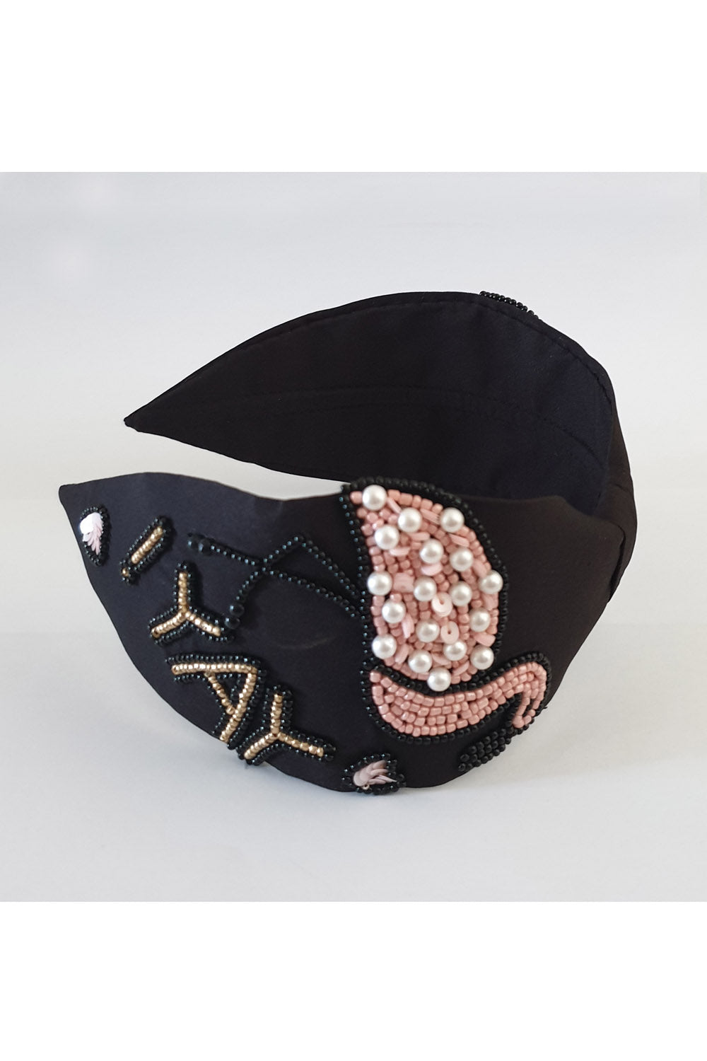 Black crepe hairband! designer Hair Accessories, designer Hair Clips, designer Hair Bands, Hair Accessories for girls