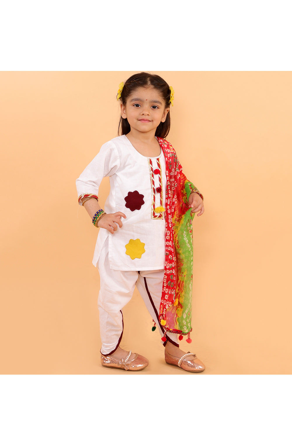 White kurta for baby girl new arrivals