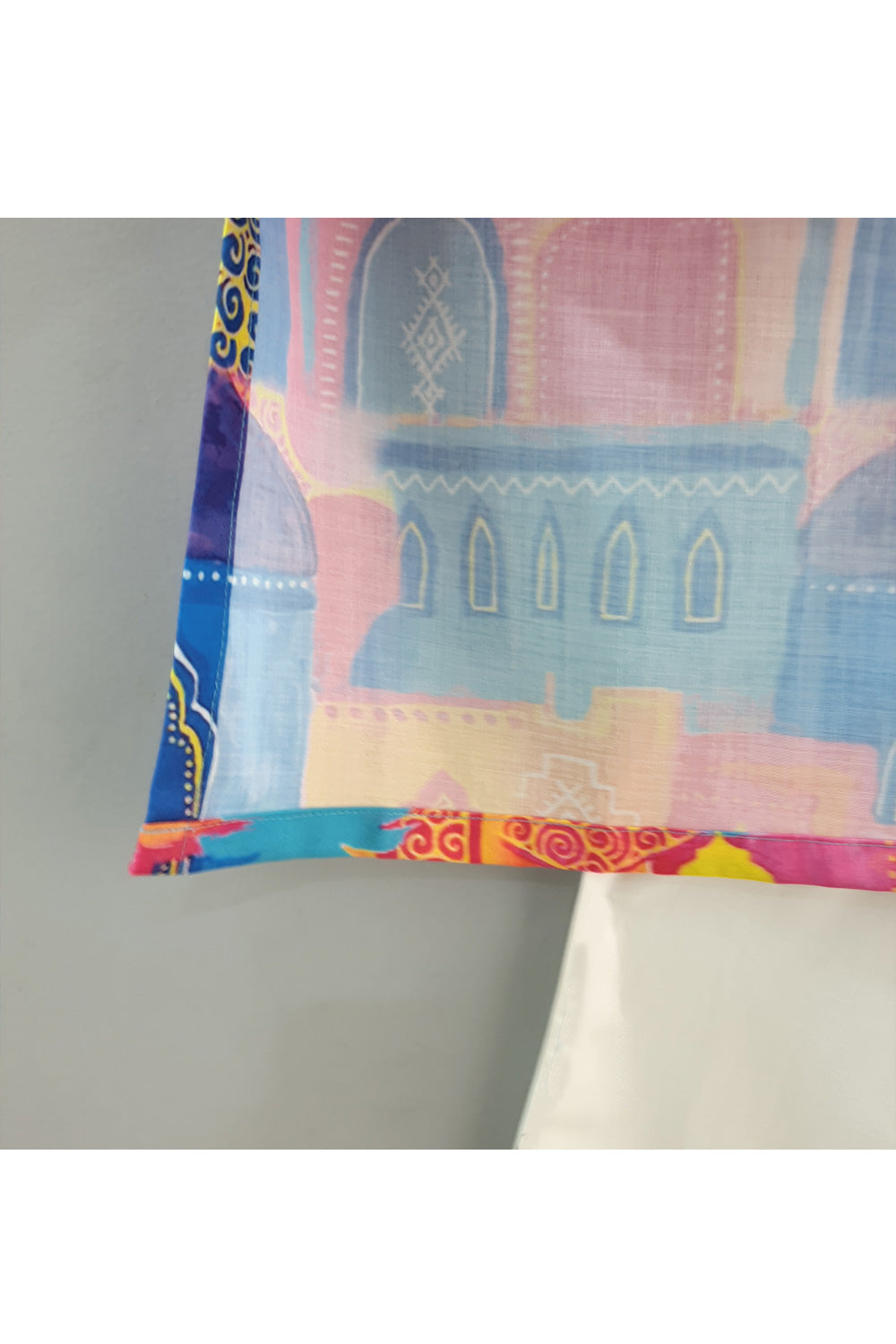 Multicolor Abstract Printed Kurta With Pyjama Set