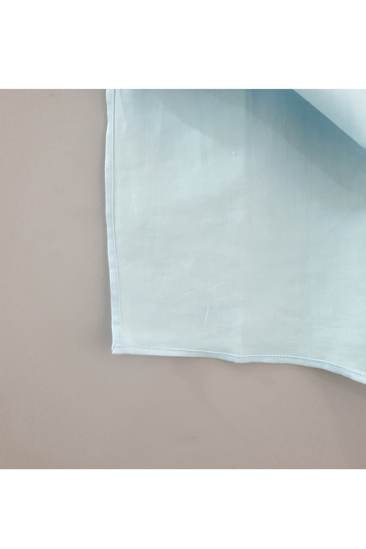 Mirror work sky blue kurta with pyjama