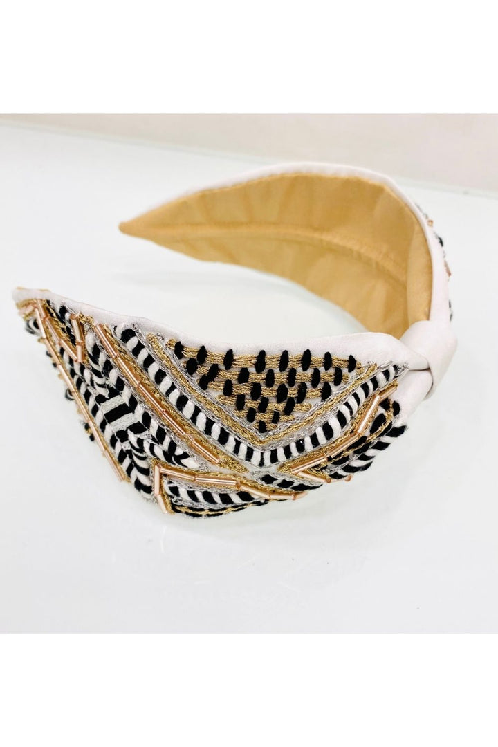 White blossom pure crepe hairband