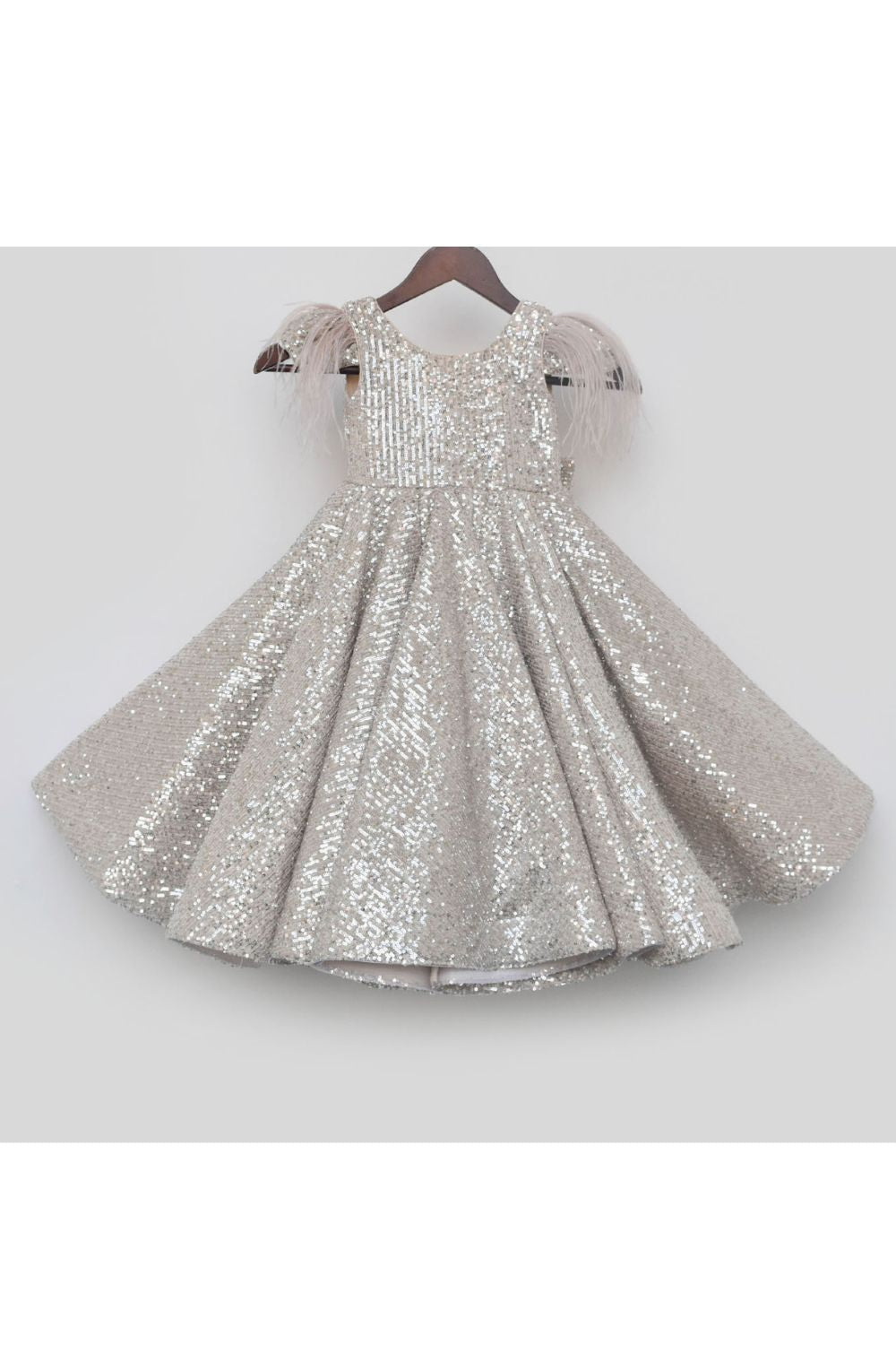 Golden Sequins Embroidered Gown