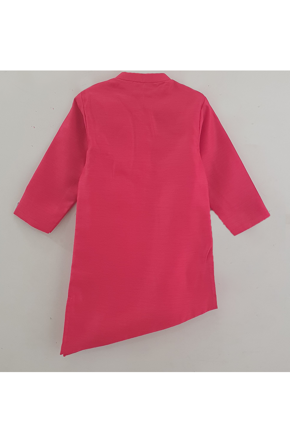 Hot pink horse carriage brooch kurta pyjama set