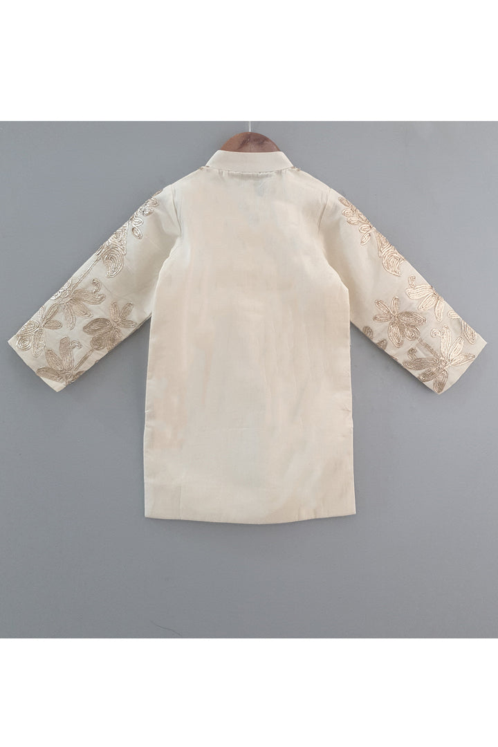 Gota floral work kurta with chudidar