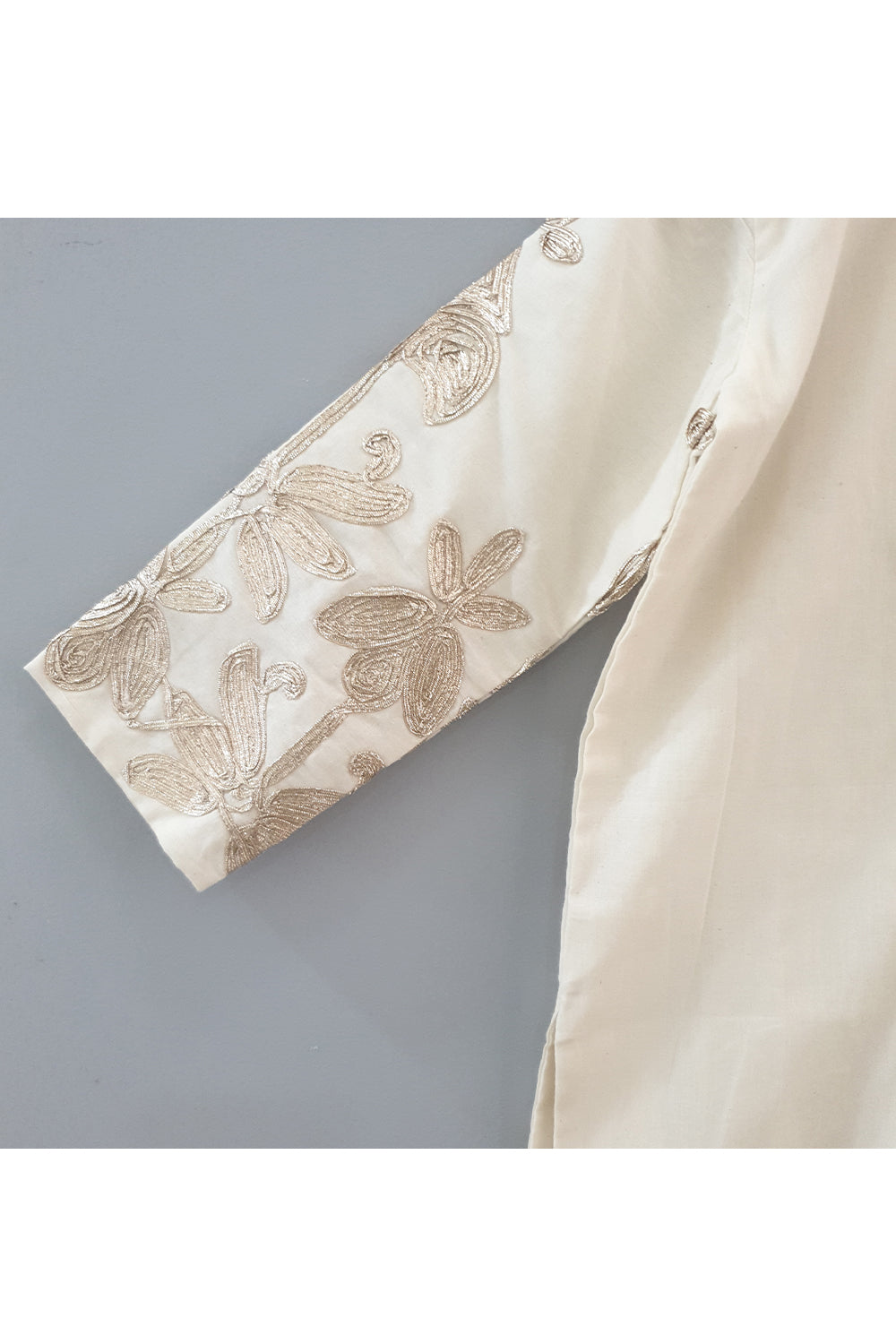 Gota floral work kurta with chudidar