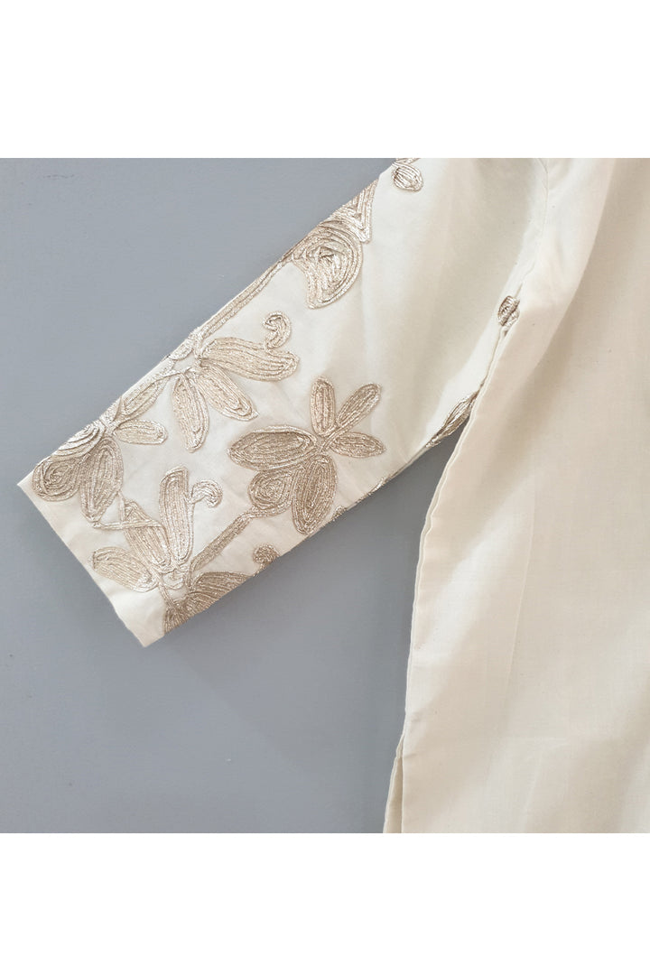 Gota floral work kurta with chudidar