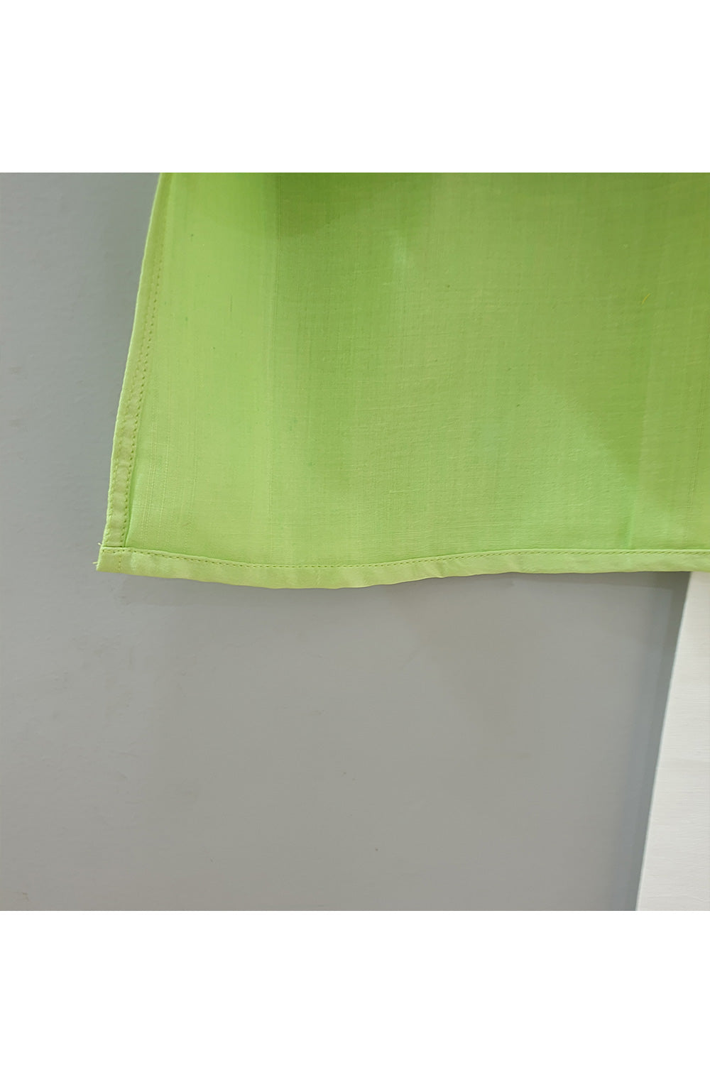 Mint Green Cotton Silk Kurta With Pyjama Set