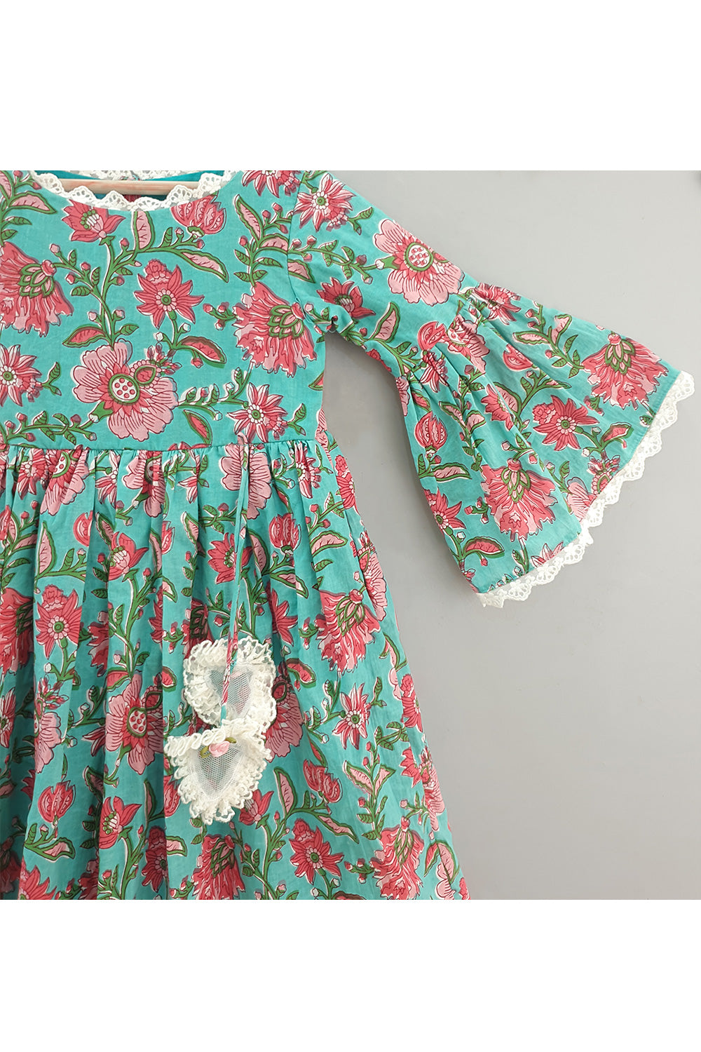 Mint Green Floral Printed Dress