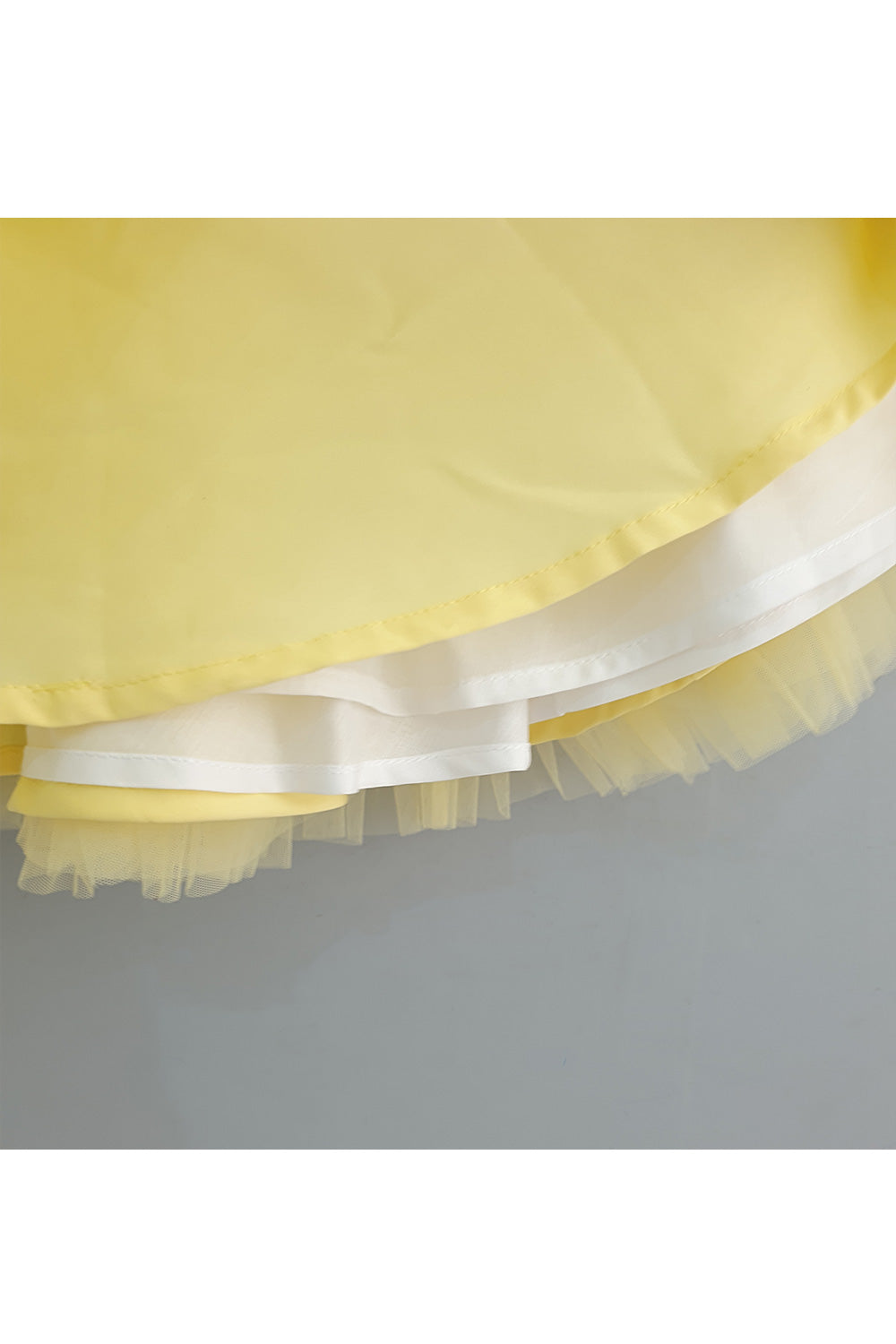 Yellow Embroidered Ruffle Top With Frill Lehenga Set