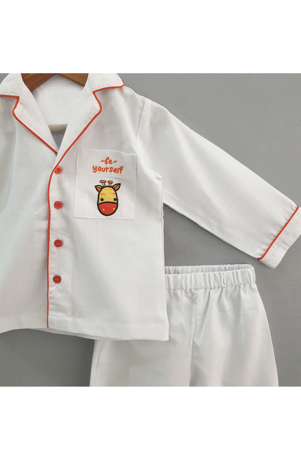 Giraffe Motif Cotton Nightsuit