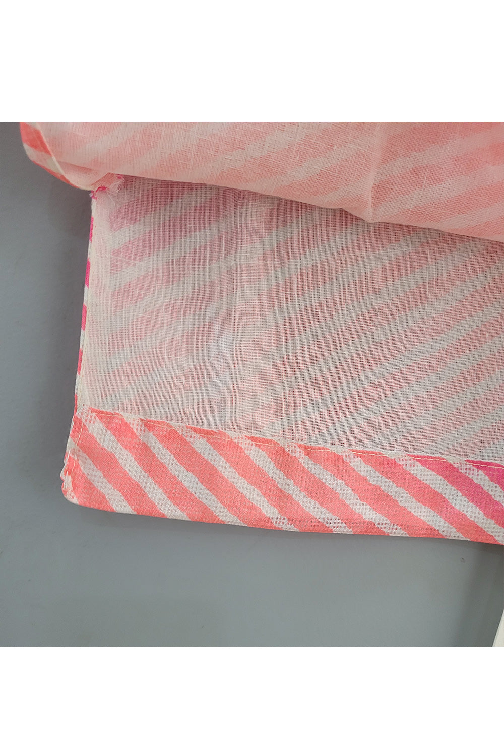 Pink Tie And Dye Leheriya Printed Kurta With Pyjama Set