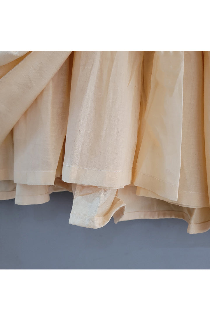 Beige Peacock Embroidered Anarkali With Dupatta Set