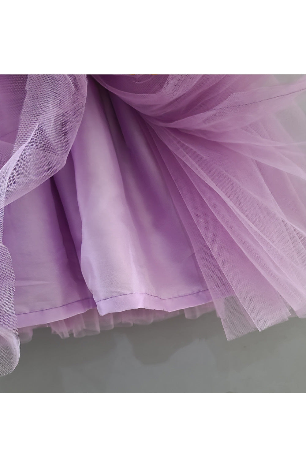 Yellow And Lavender Bow Detailing Dress