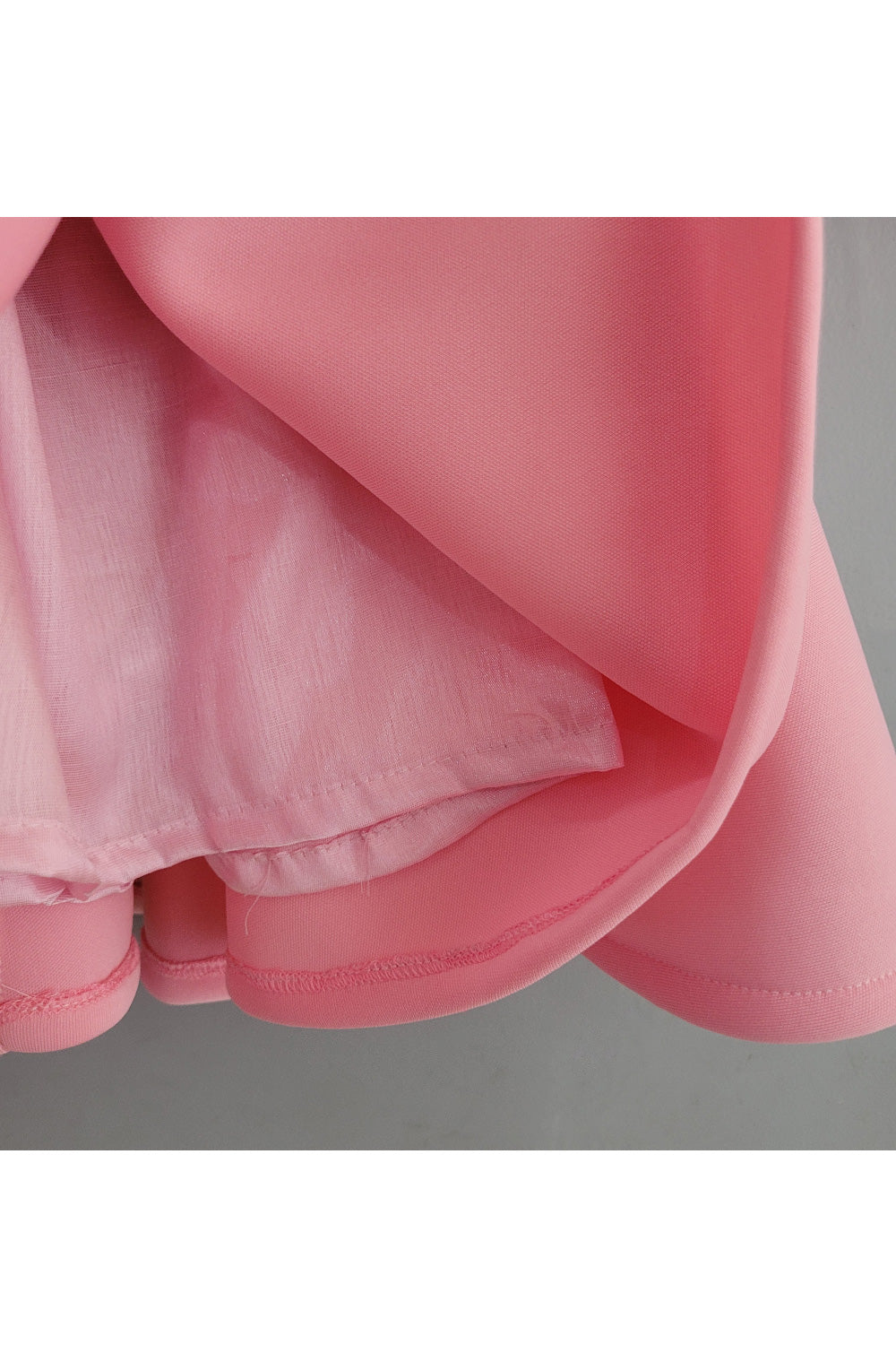 Pink And Blue Flower Detailing Neoprene Dress