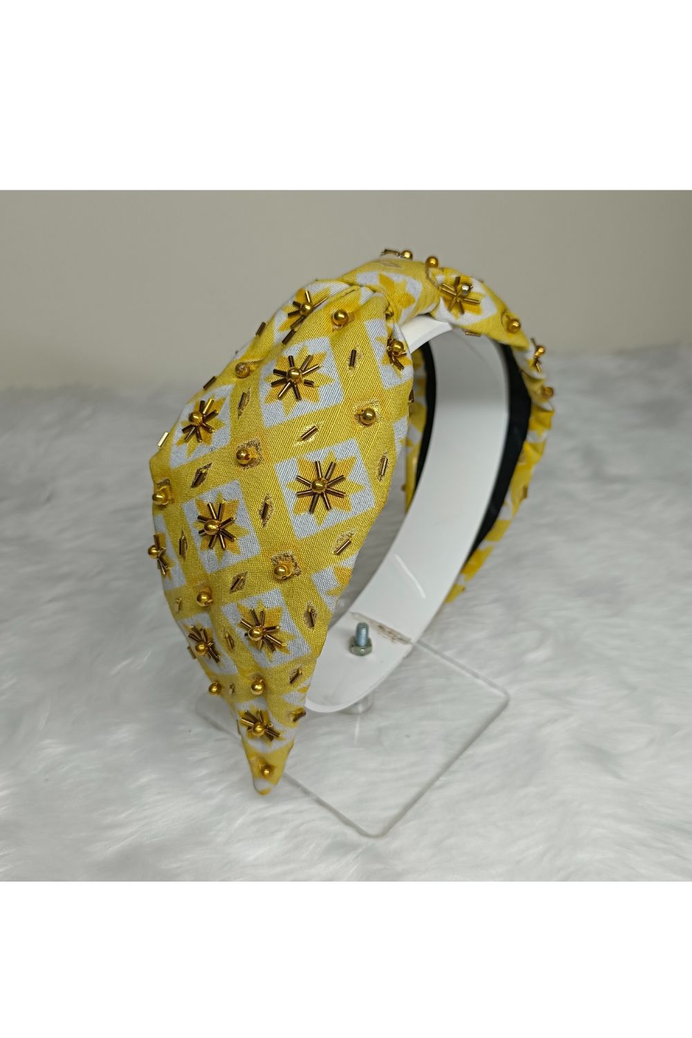 Beads Detailing Cotton hairband