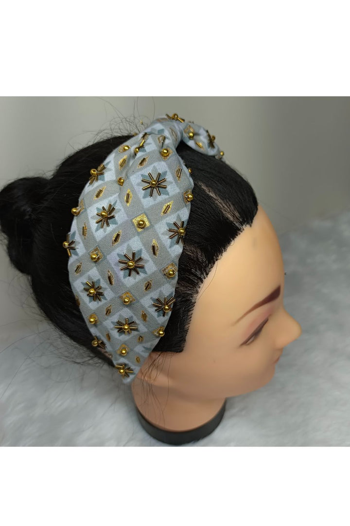 Beads Detailing Cotton hairband