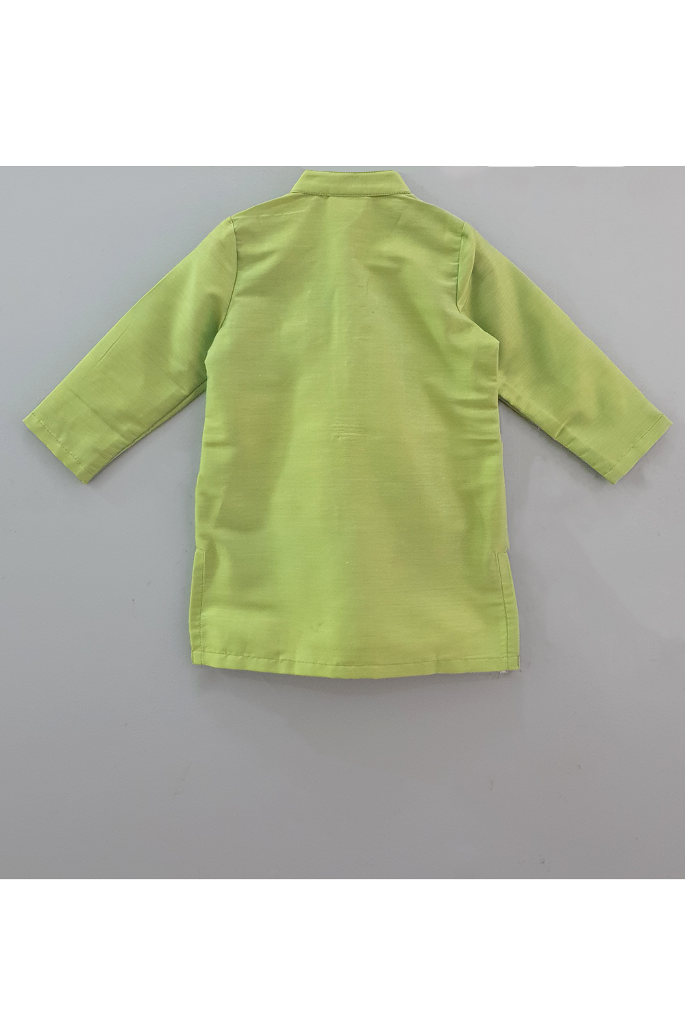 Green embroidered kurta with sky blue pyjama