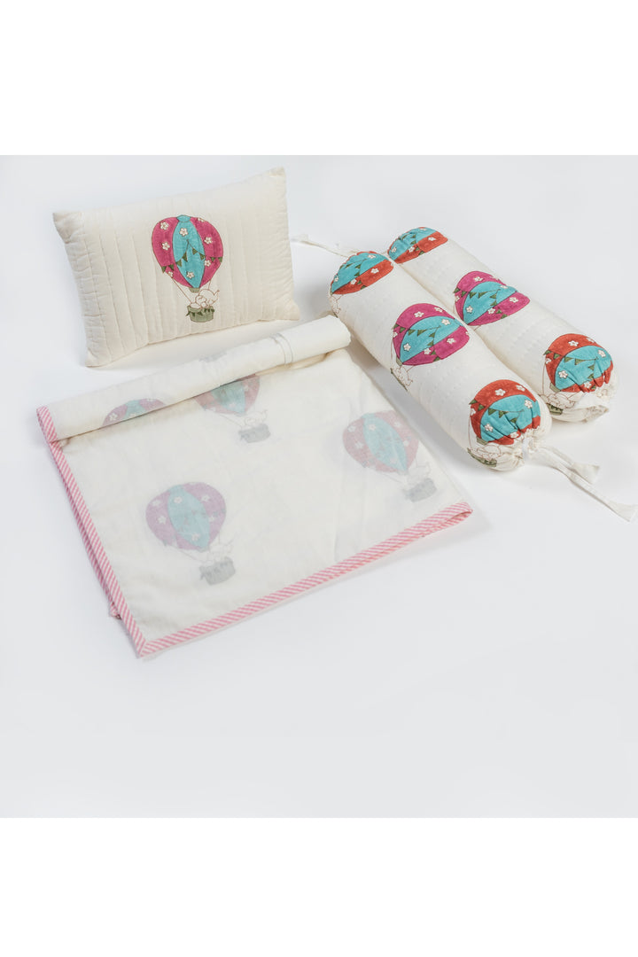 Hot Air balloon Printed Bedding Set