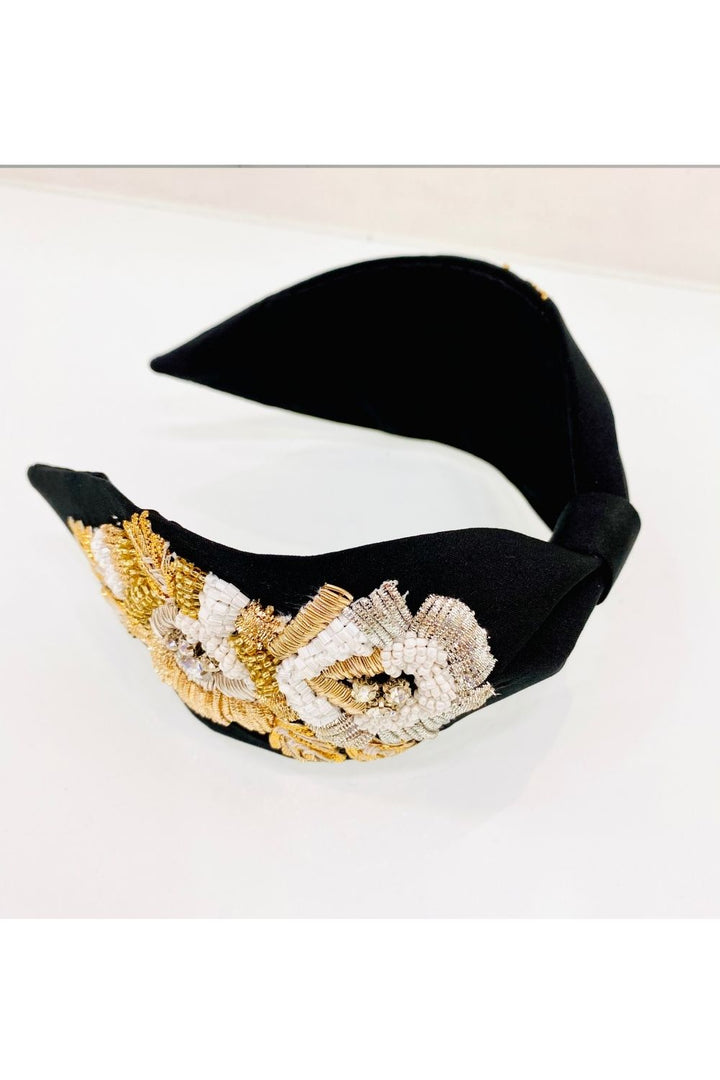 Black twiight pure crepe hairband