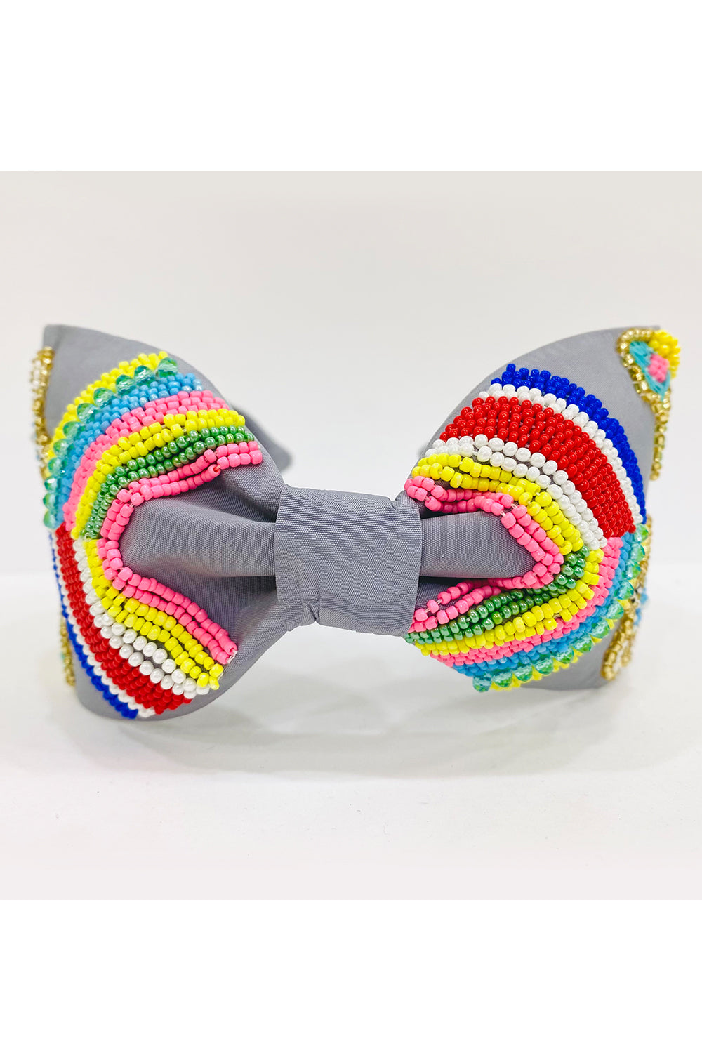 Grey pure crepe turtle squad hairband