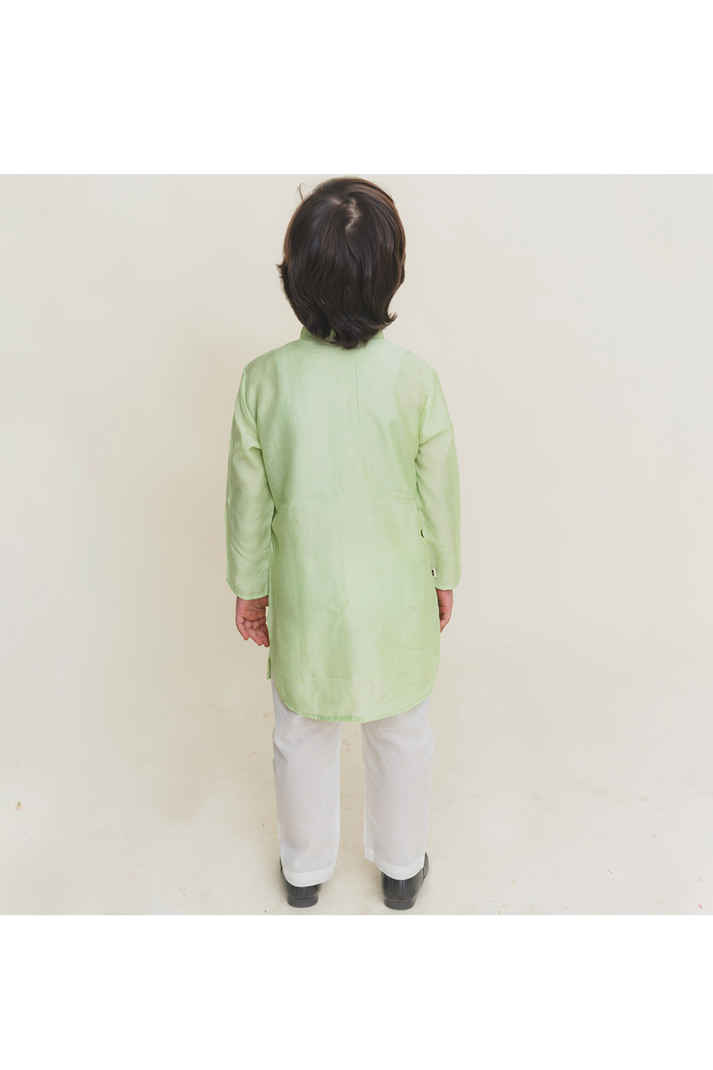Elephant katha embroidered kurta pant set