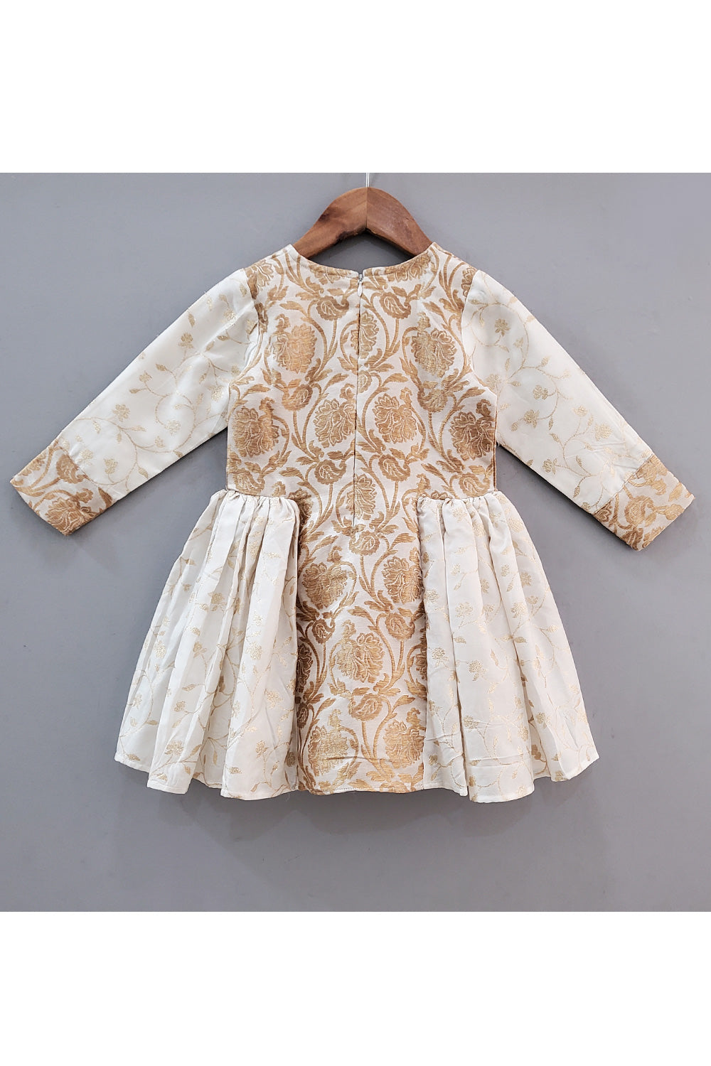 Off White Embroidered Dress