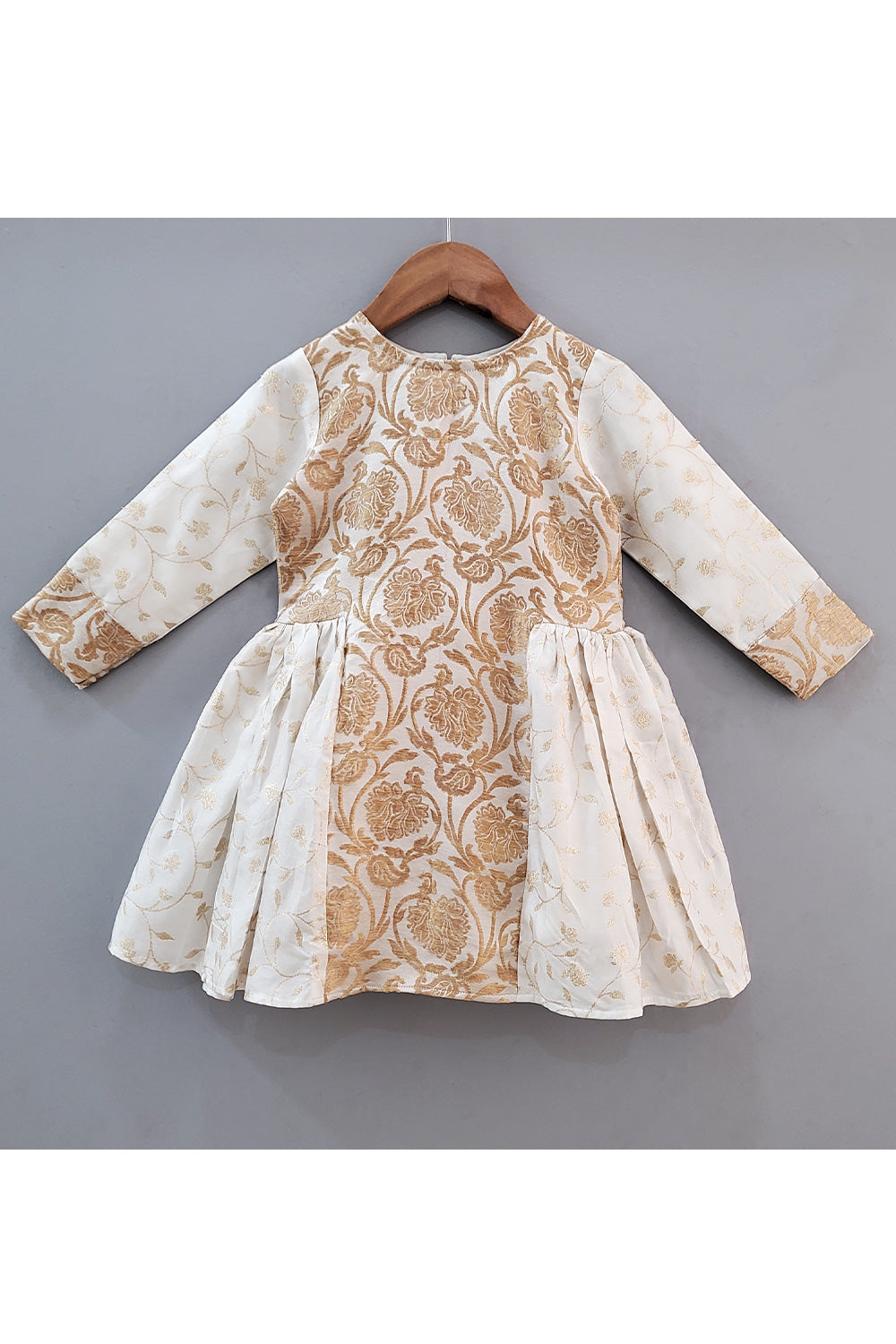 Off White Embroidered Dress
