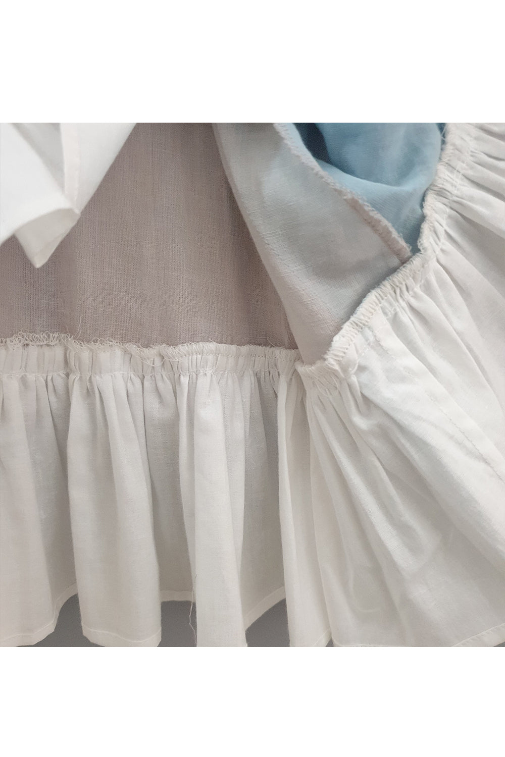 Lilac and blue box pleated collar dress