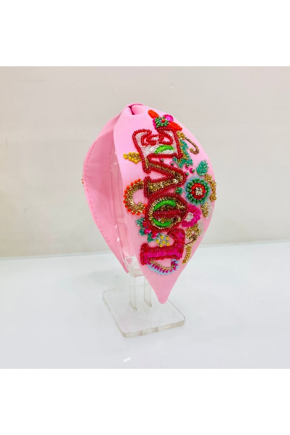 Pink love pure crepe hairband