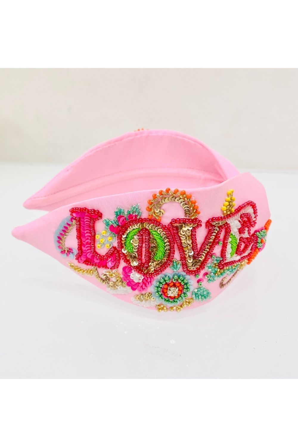 Pink love pure crepe hairband