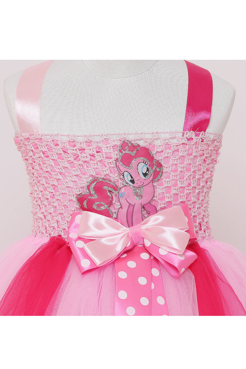 Unicorn pink and hot pink tutu gown