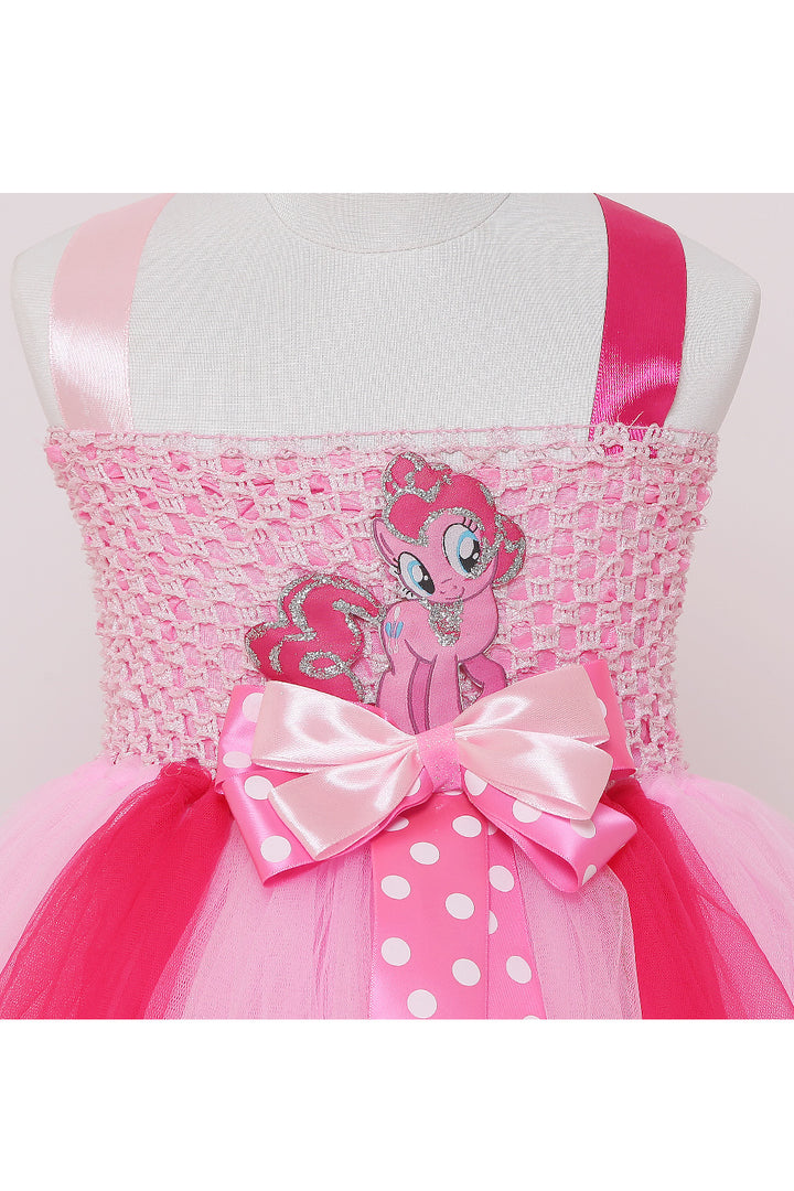 Unicorn pink and hot pink tutu gown