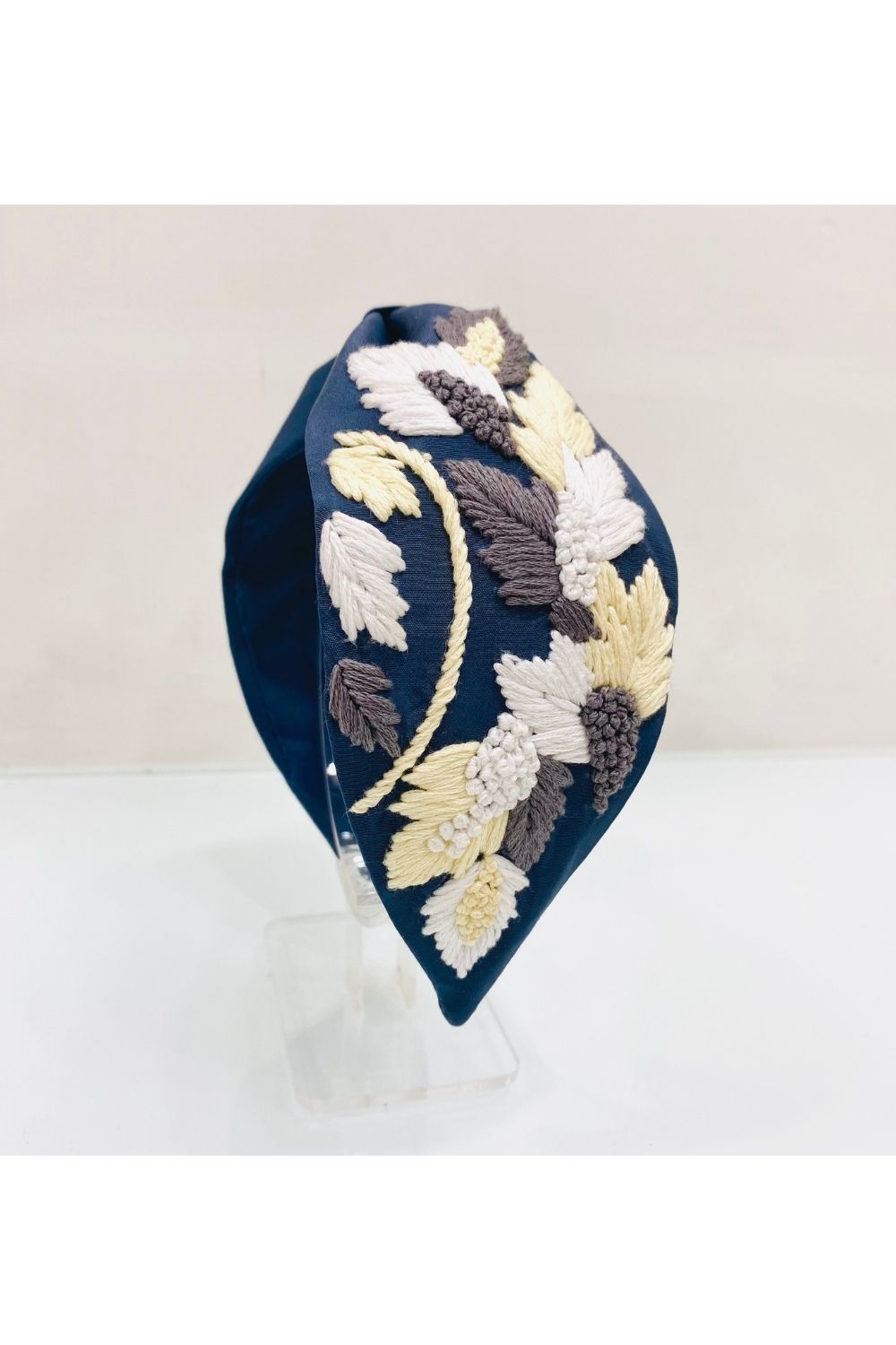 Dark grey pure crepe hairband