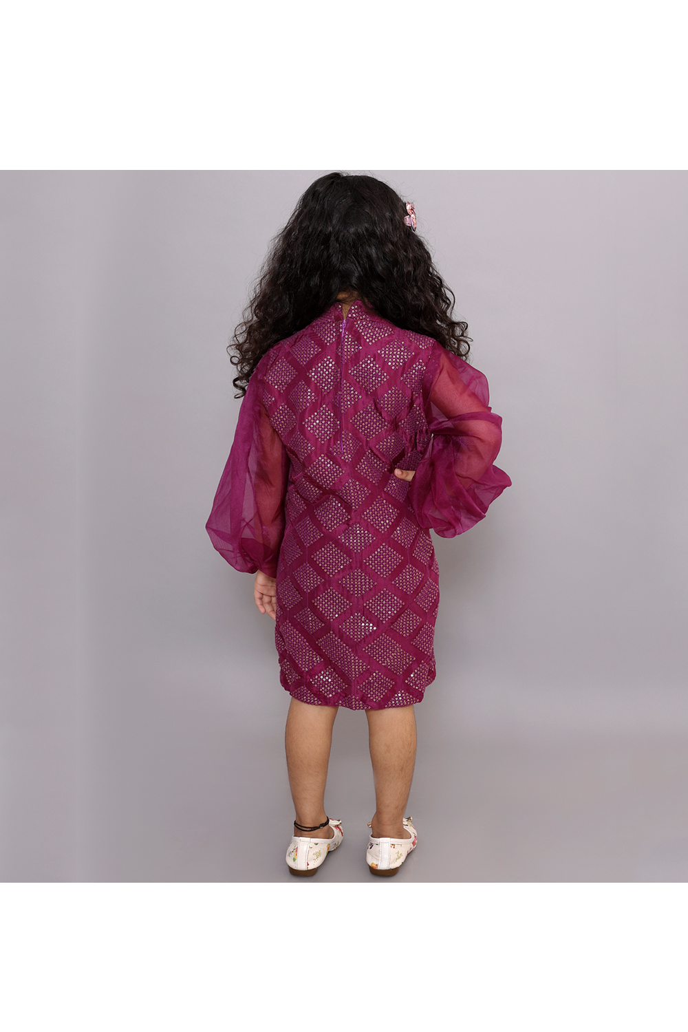 Wine silk embroidered dress! Designer Dresses for Girls, Designer Dresses for Baby Girls, Designer Partywear Dresses for Girls, Party Dresses for Girls, Smart Partywear Dresses for Girls, Designer Party Dresses for Girls
