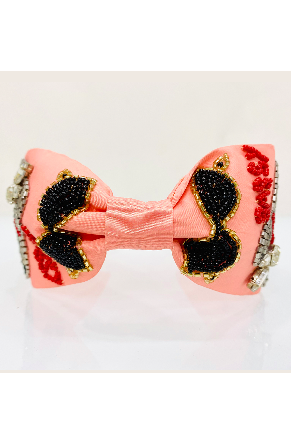 Peach pure crepe sassy chic hairband
