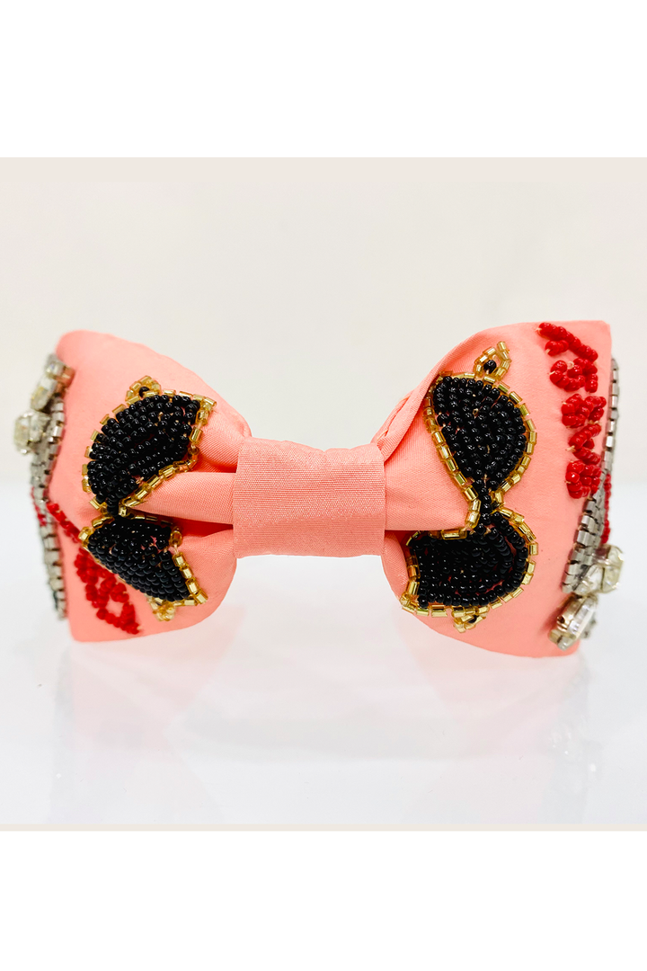Peach pure crepe sassy chic hairband
