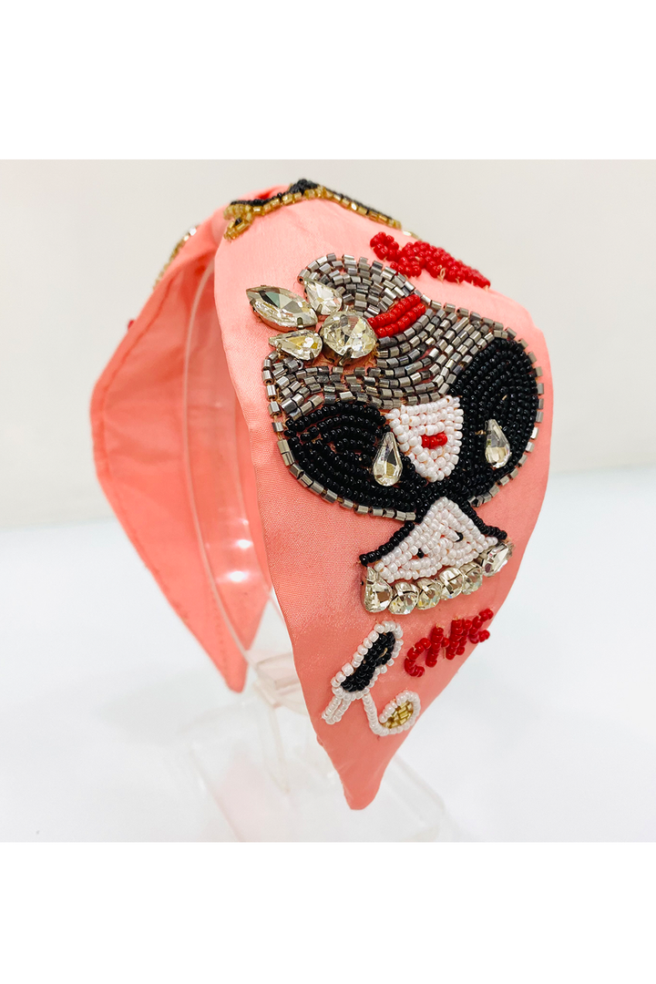 Peach pure crepe sassy chic hairband