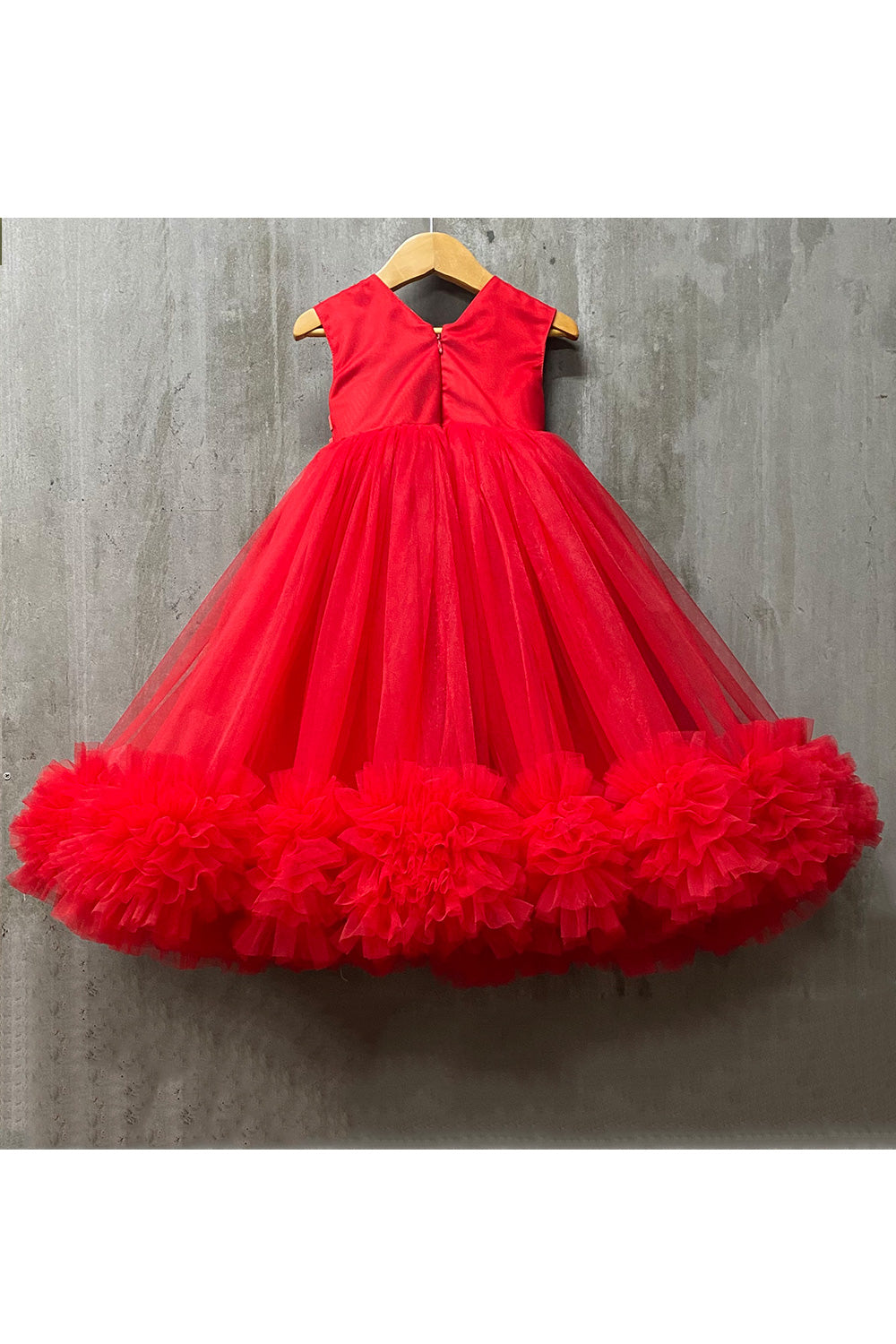 Stunning Red Designer Gown – UrbanWardrobe