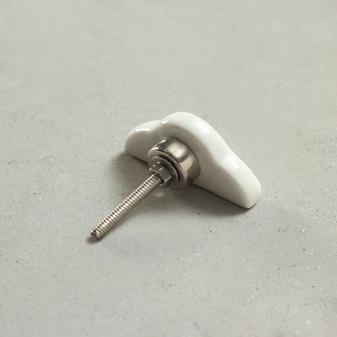 White Willy wonka Car Knob