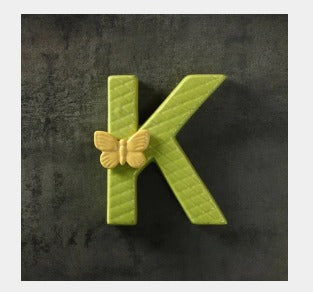 Pretty Butterfly Letter K